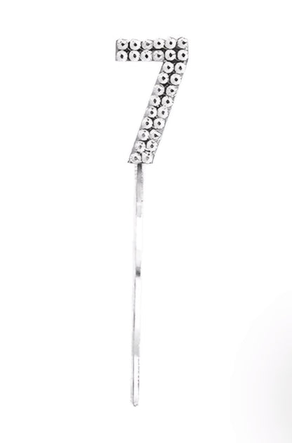 Rhinestone Number Cake Topper(0-9) - Preppy Kids (Grand Bazaar)