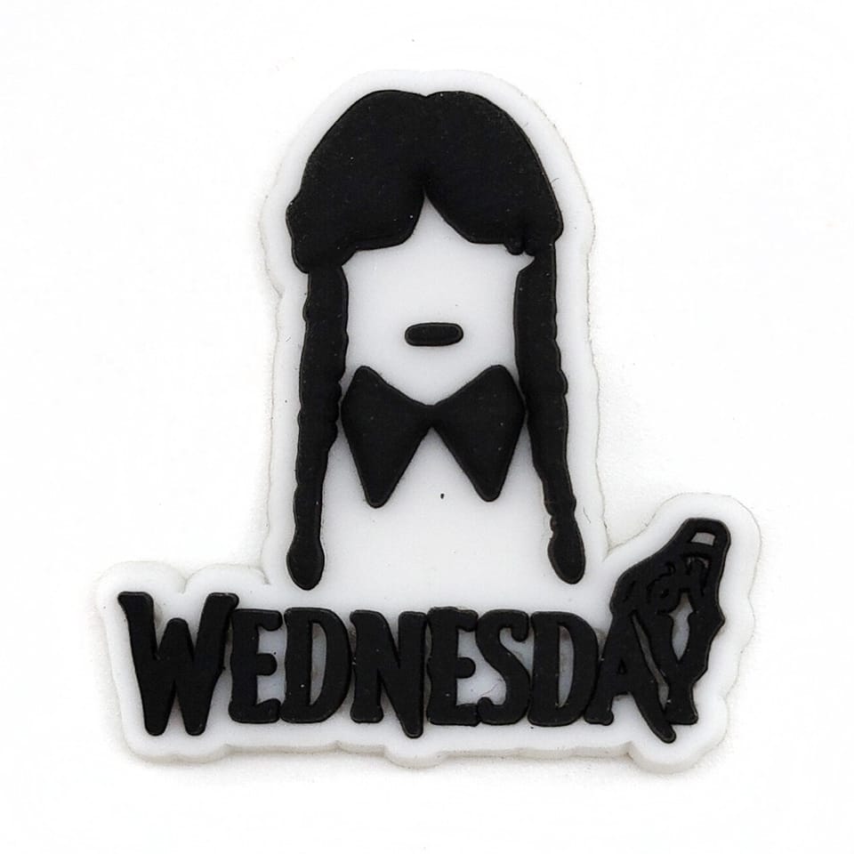 Wednesday Croc Charm(1 pc) jibbitz charms