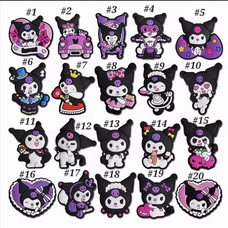 Sanrio Kuromi Croc Charm (1 pc) charms jibbitz