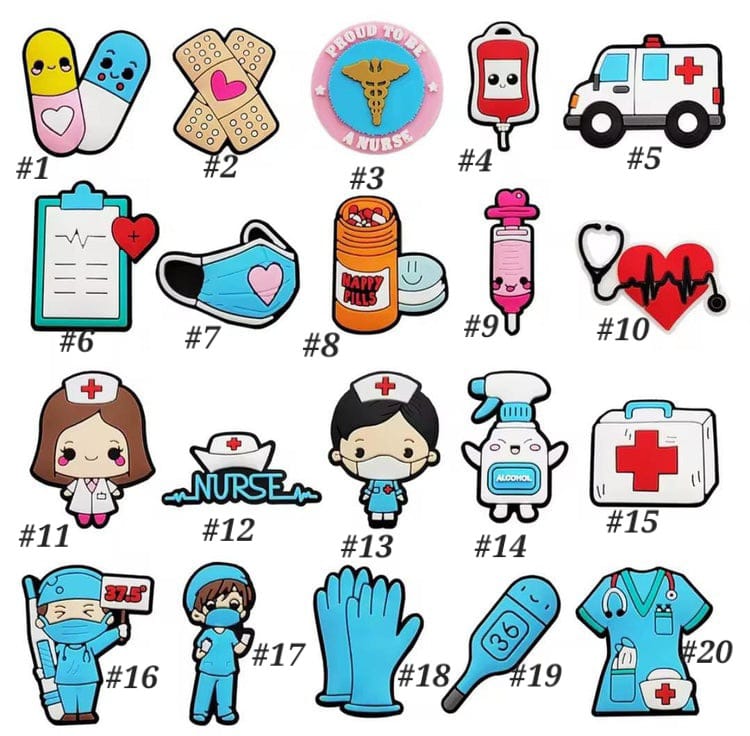 Nurse Croc Charm (1 pc) charms jibbitz