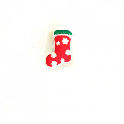 Glow in the Dark  Santa Christmas Croc Charm ( 1pc ) jibbitz charms Christmas tree