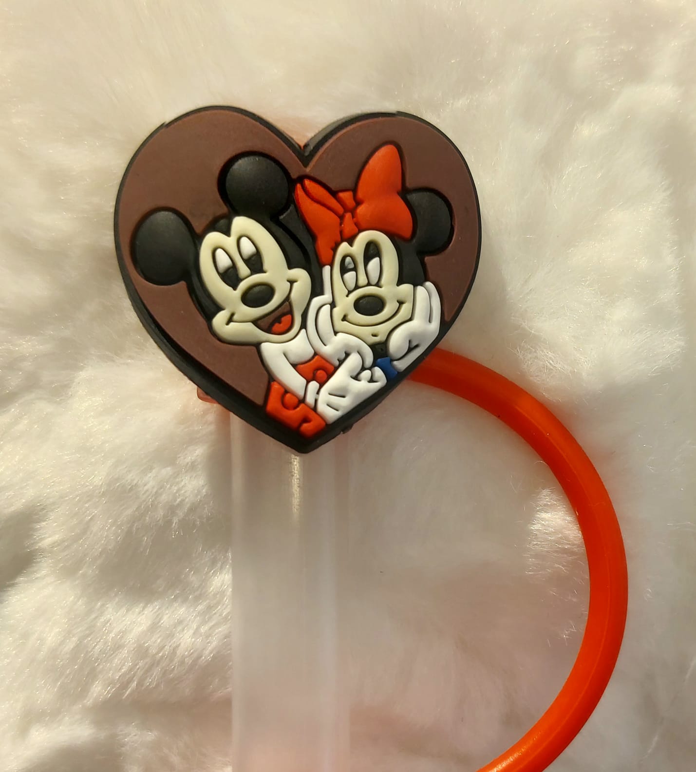 Mickey &amp; Minnie Mouse Straw Cover Caps Toppers for Tumbler