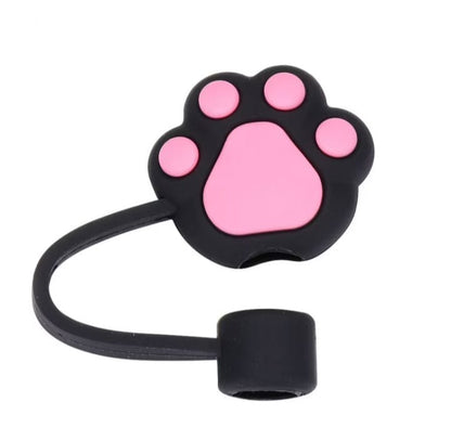 Paw Print Straw Cover Caps Toppers for Tumbler