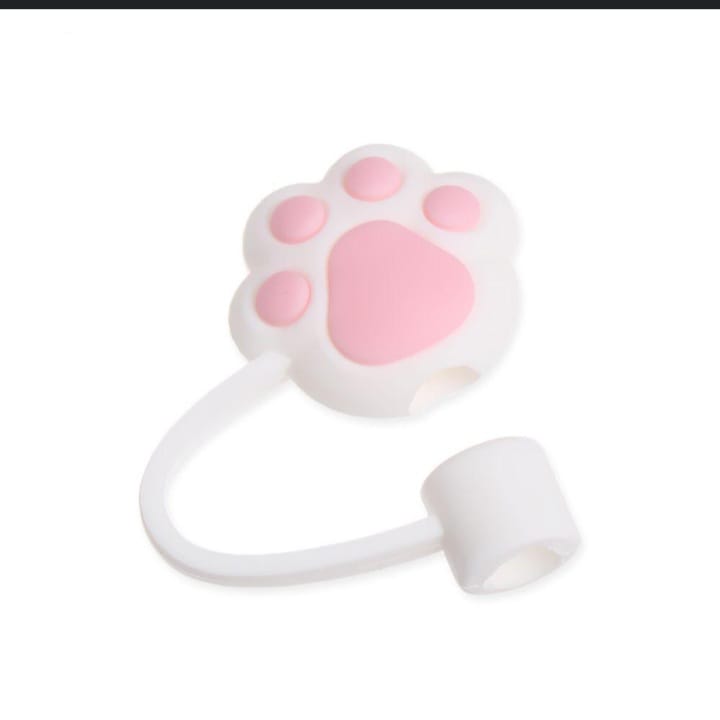 Paw Print Straw Cover Caps Toppers for Tumbler