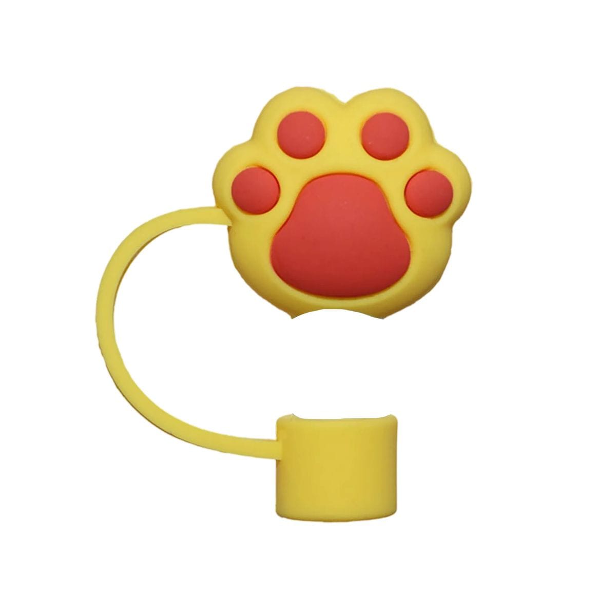 Paw Print Straw Cover Caps Toppers for Tumbler