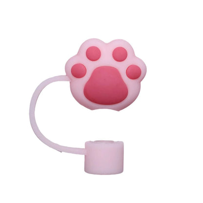 Paw Print Straw Cover Caps Toppers for Tumbler