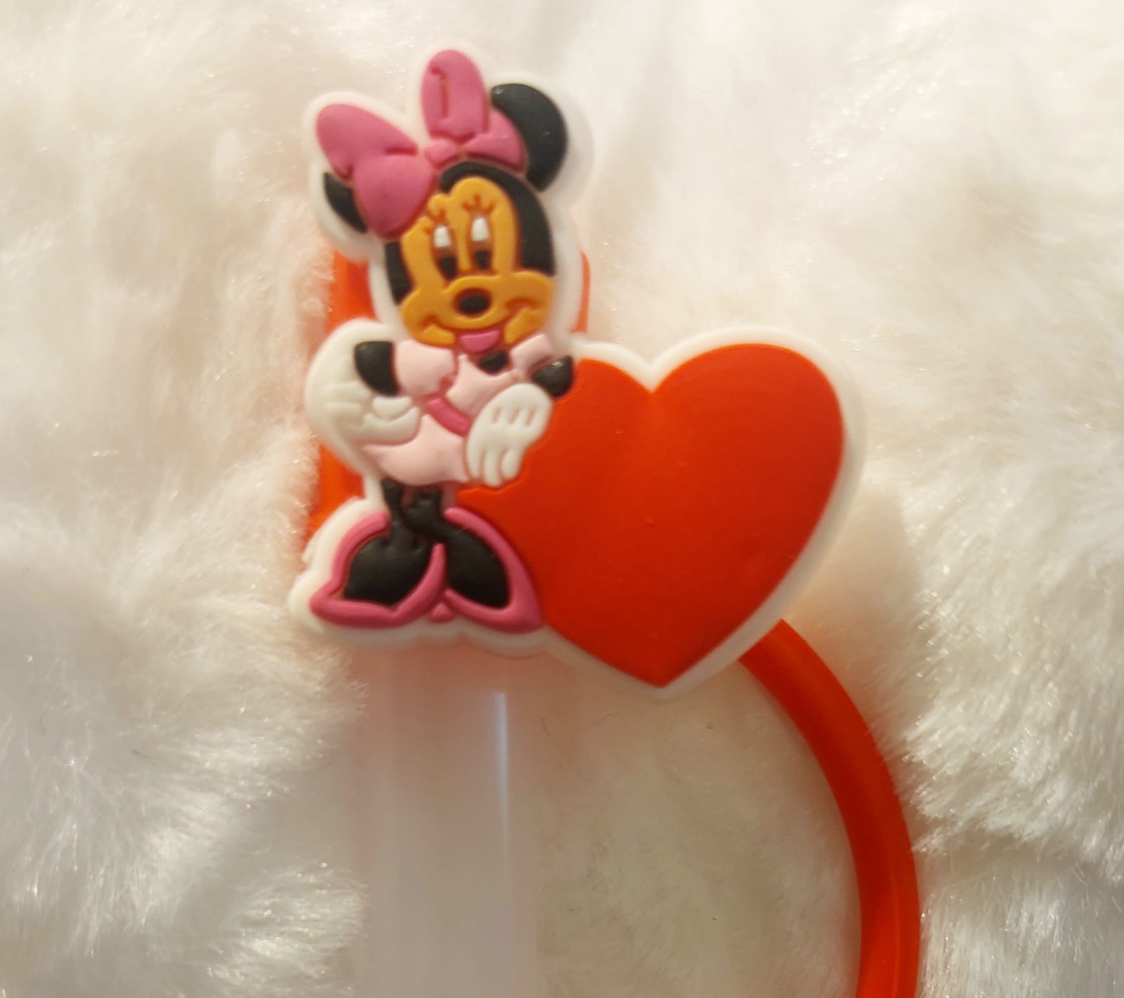 Mickey &amp; Minnie Mouse Straw Cover Caps Toppers for Tumbler
