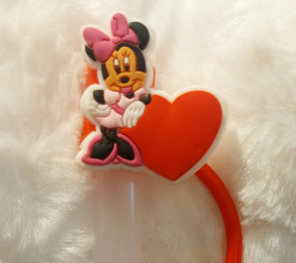 Mickey &amp; Minnie Mouse Straw Cover Caps Toppers for Tumbler