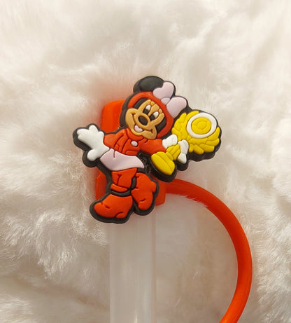 Mickey &amp; Minnie Mouse Straw Cover Caps Toppers for Tumbler
