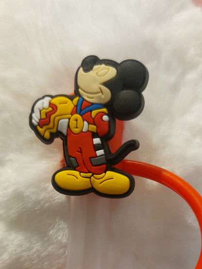 Mickey &amp; Minnie Mouse Straw Cover Caps Toppers for Tumbler