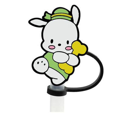 Sanrio Pochacco Straw Cover Caps Toppers for Tumbler