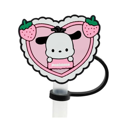 Sanrio Pochacco Straw Cover Caps Toppers for Tumbler