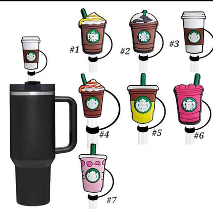 Starbucks Drinks Straw Cover Caps Toppers for Tumbler