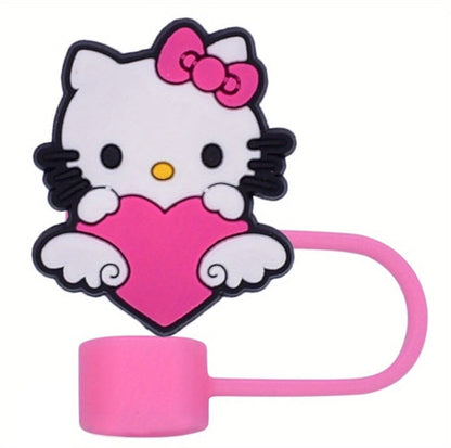 Sanrio Hello Kitty Straw Cover Caps Toppers for Tumbler