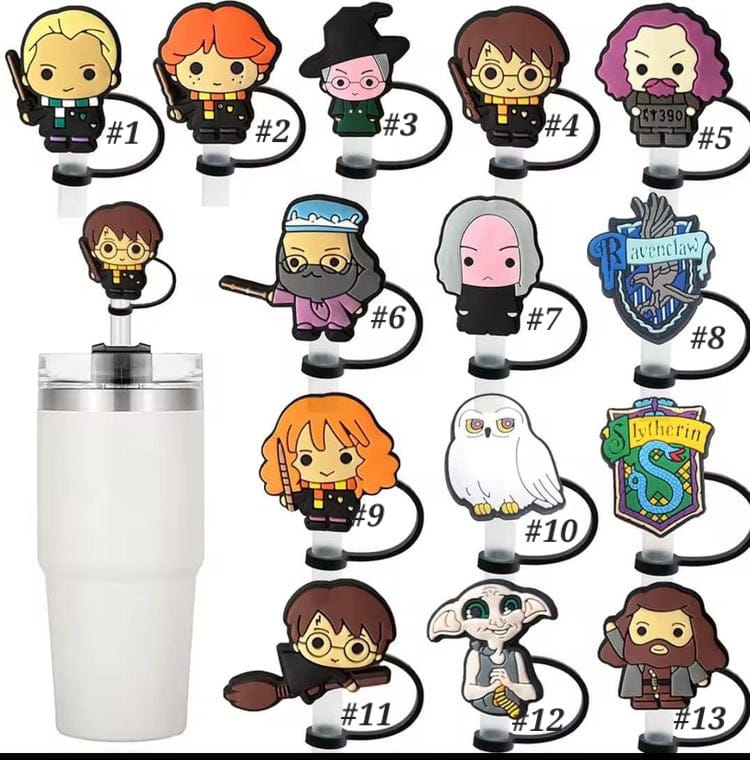 Harry Potter Straw Cover Caps Toppers for Tumbler