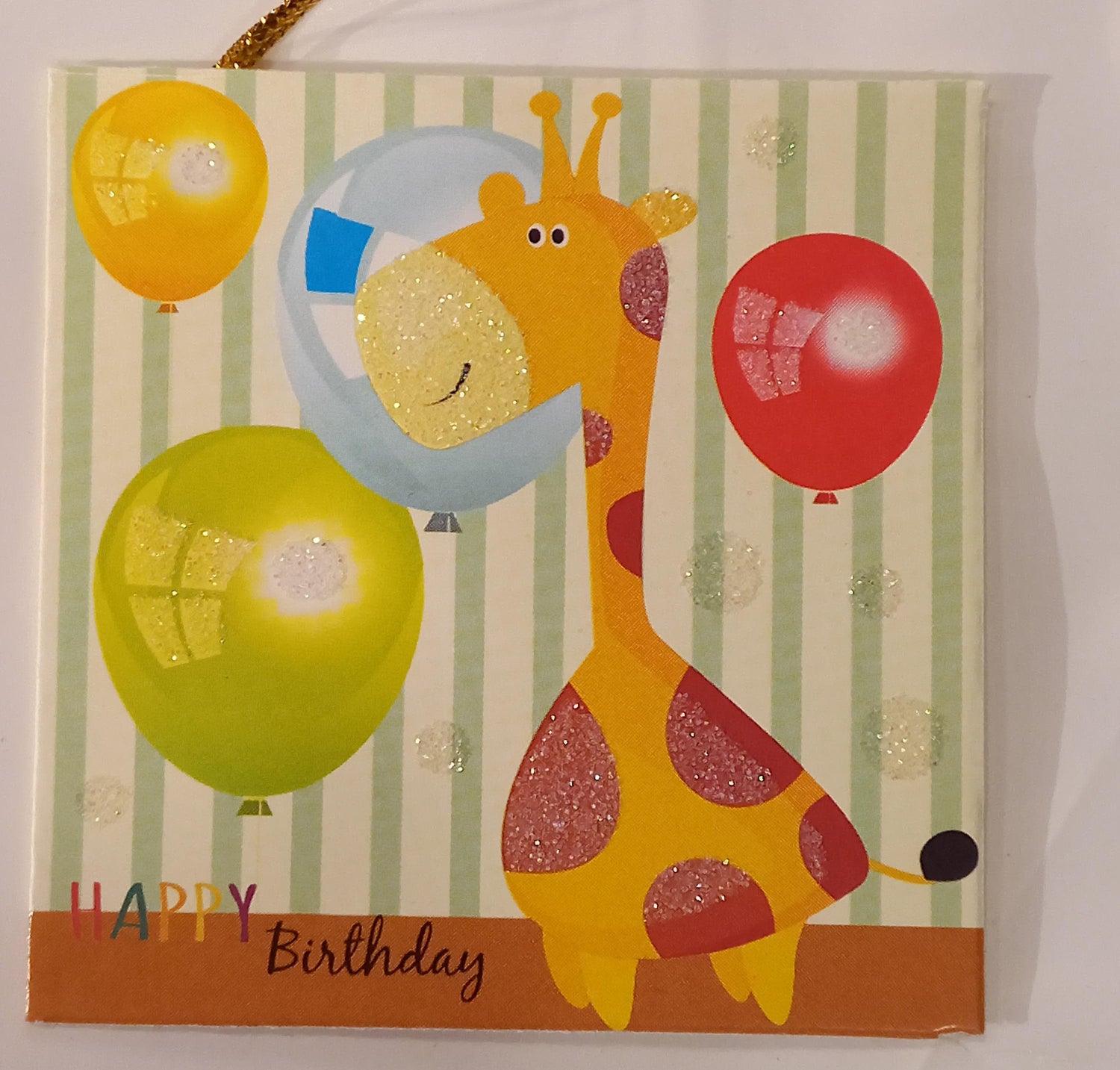 Happy Birthday Gift Bag Greeting Card