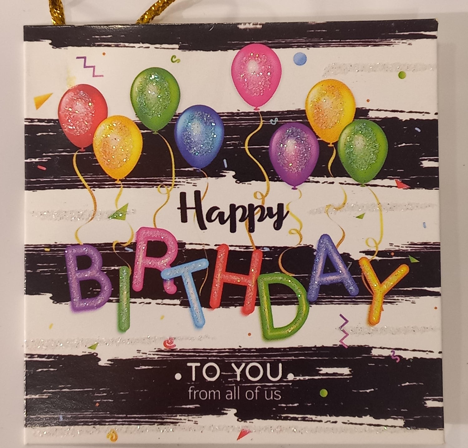 Happy Birthday Gift Bag Greeting Card