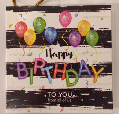 Happy Birthday Gift Bag Greeting Card