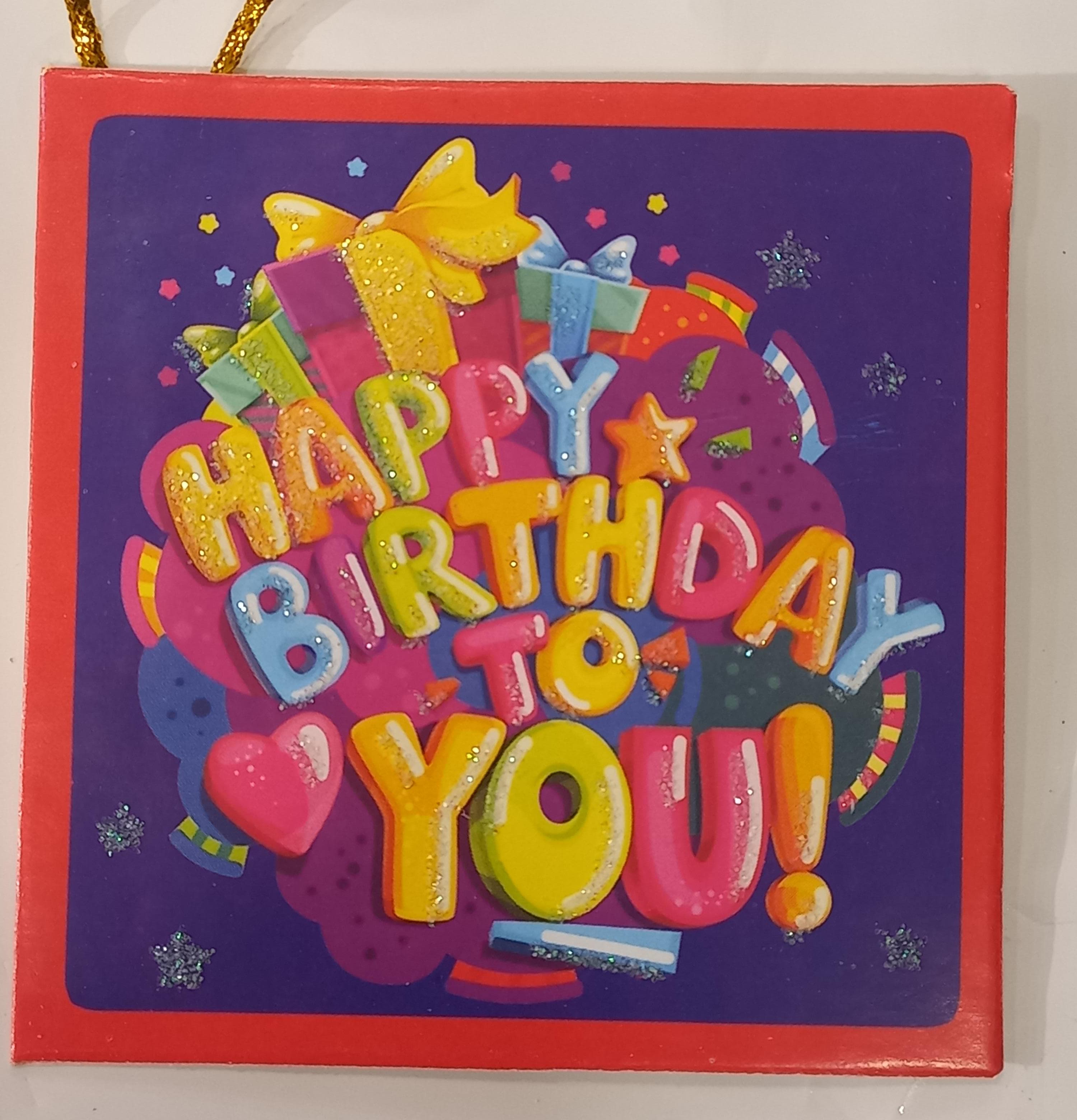 Happy Birthday Gift Bag Greeting Card