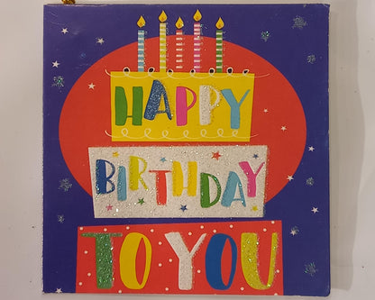 Happy Birthday Gift Bag Greeting Card