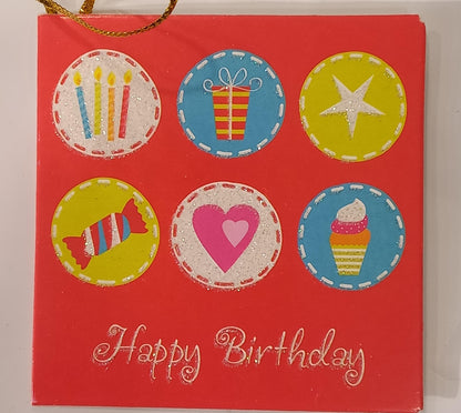 Happy Birthday Gift Bag Greeting Card