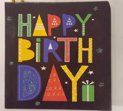 Happy Birthday Gift Bag Greeting Card