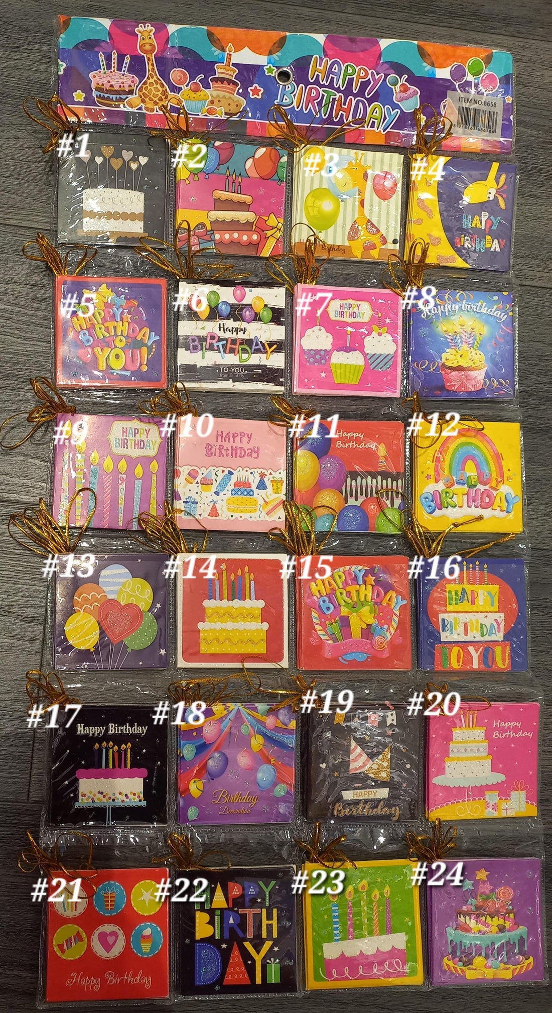 Happy Birthday Gift Bag Greeting Card