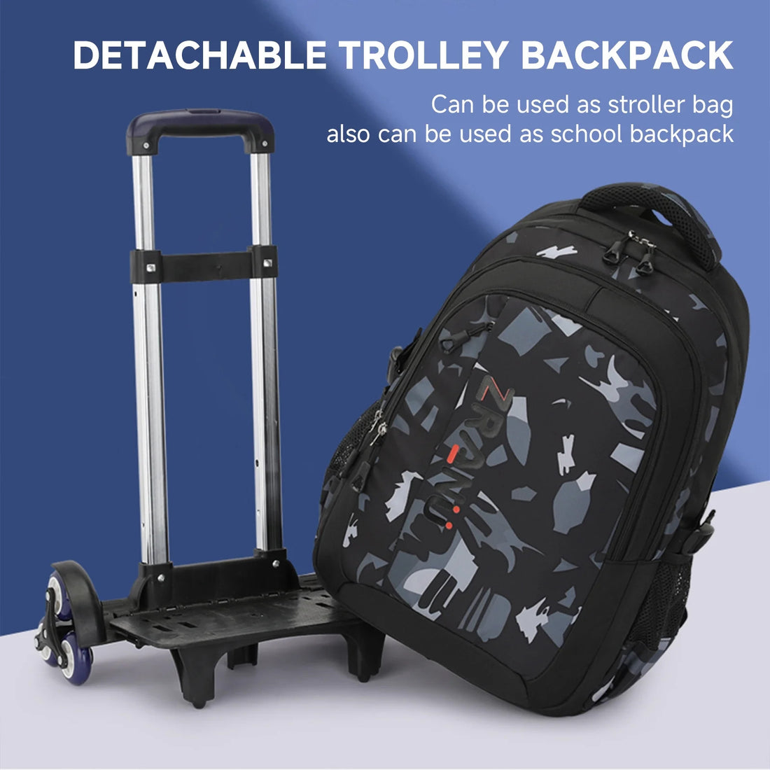 Black Fusion 18&quot; Trolley Backpack