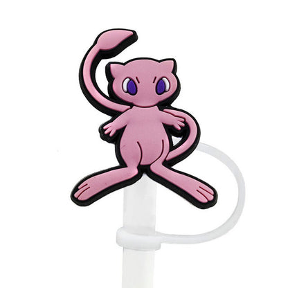 P0kemon Characters Straw Cover Caps Toppers for Tumbler
