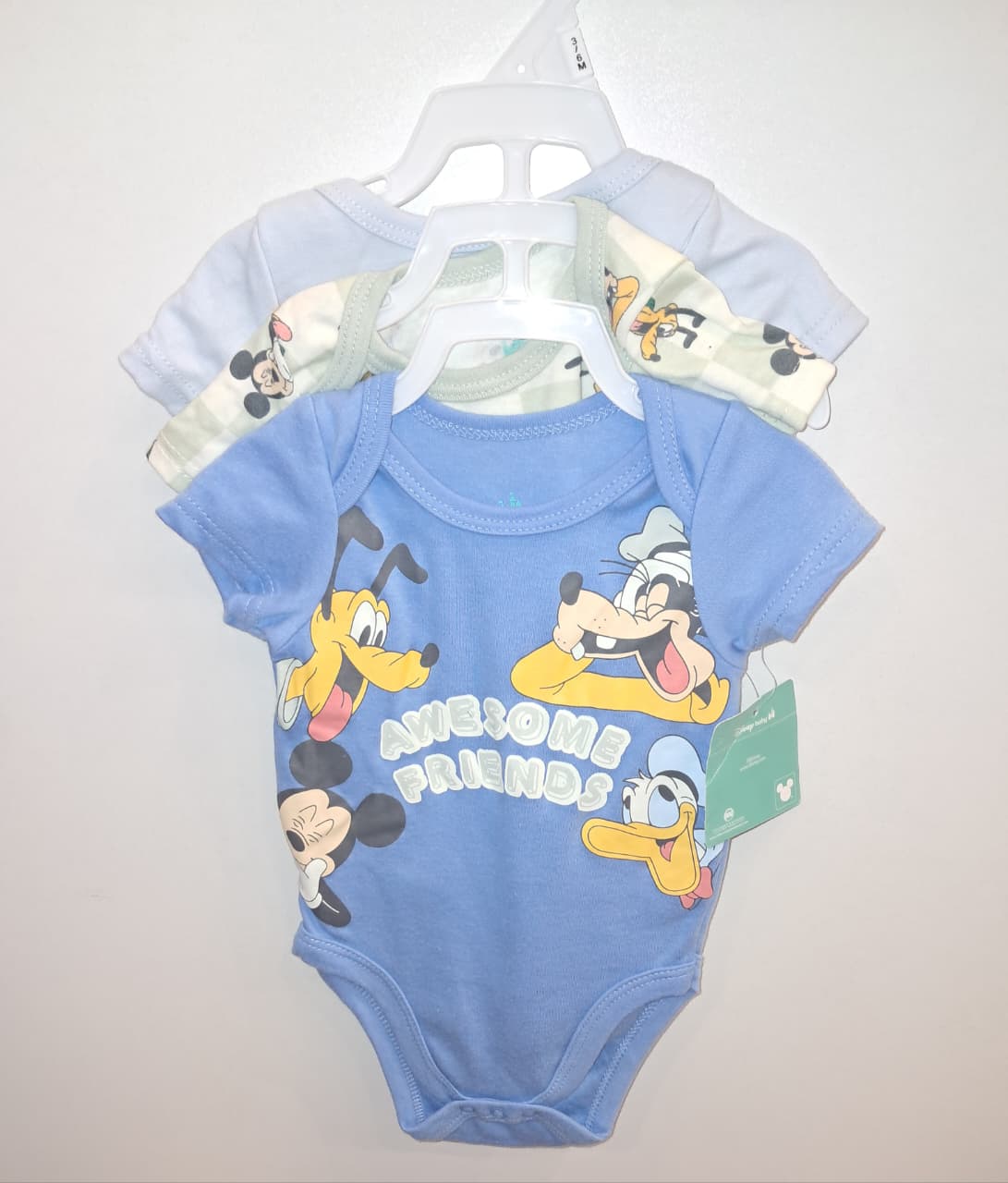 Mickey Mouse &amp; Friends 3PC Onesies Set