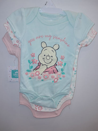 Winnie the Pooh 3PC Onesie Set