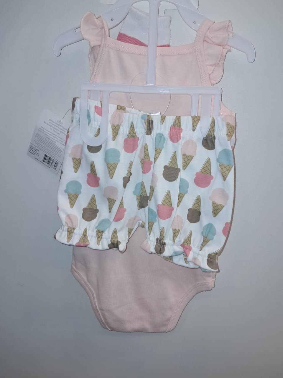&quot;You Melt My Heart&quot; Ice Cream Onsesie Set Girls