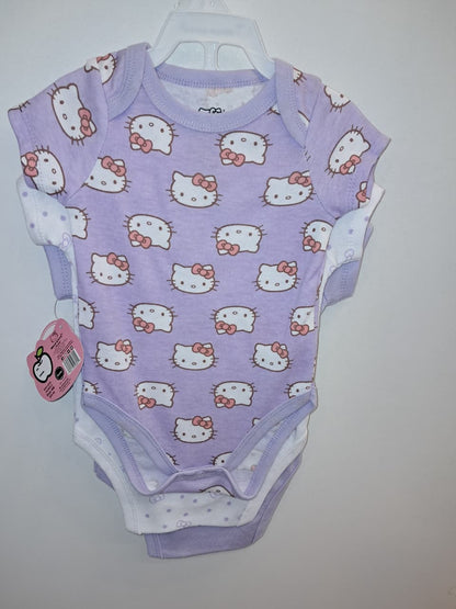 Sanrio Hello Kitty Purple 3PCS Onesies