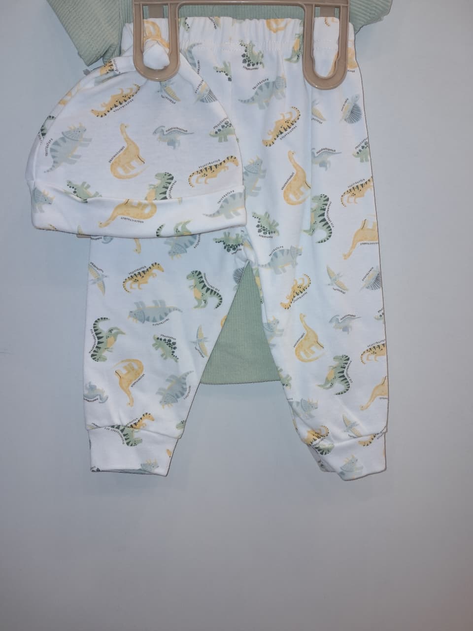 &quot;Little Dino Dude&quot; 3PC Onesie Set