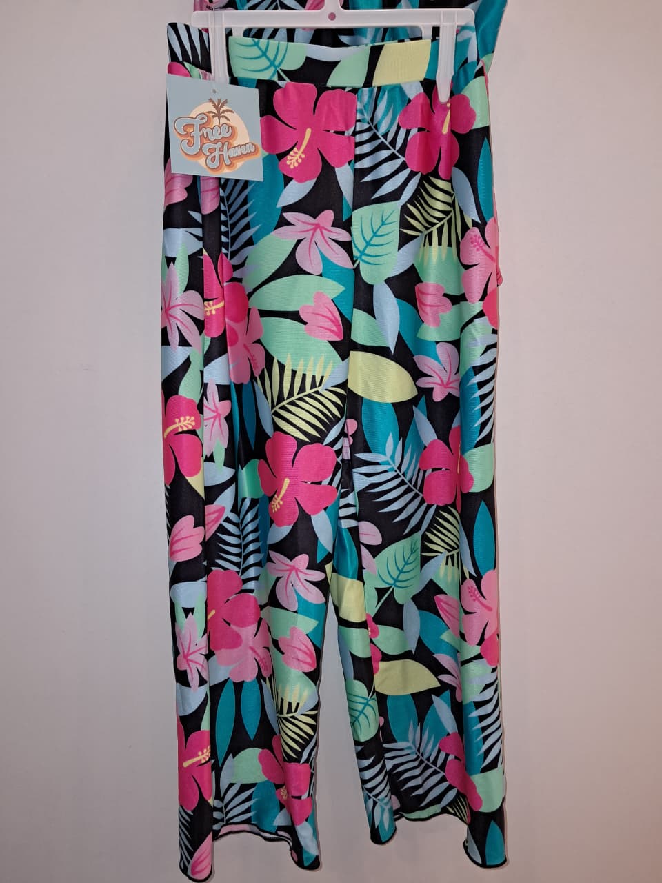 Girls Tropical 2PC Bath Suit &amp; Long Pants