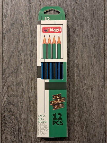 Bideli Latex Free Eraser Pencils (12PCS)