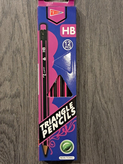 HB Triangle Pencils (12PCS)
