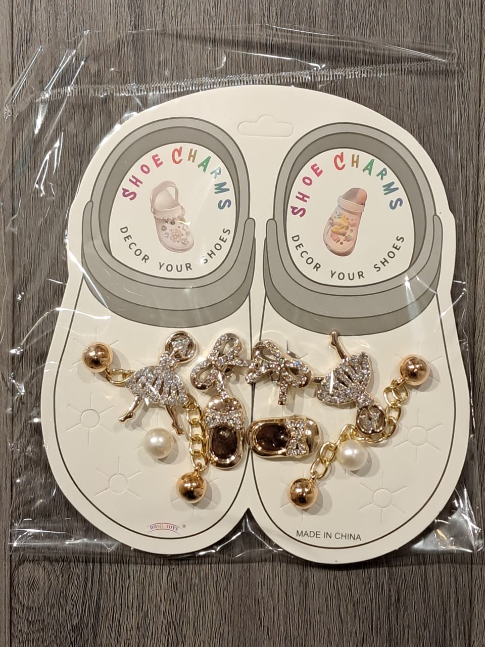 Gold Sylish Decorative Croc Charms
