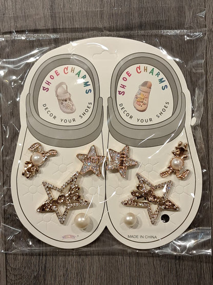Gold Sylish Decorative Croc Charms