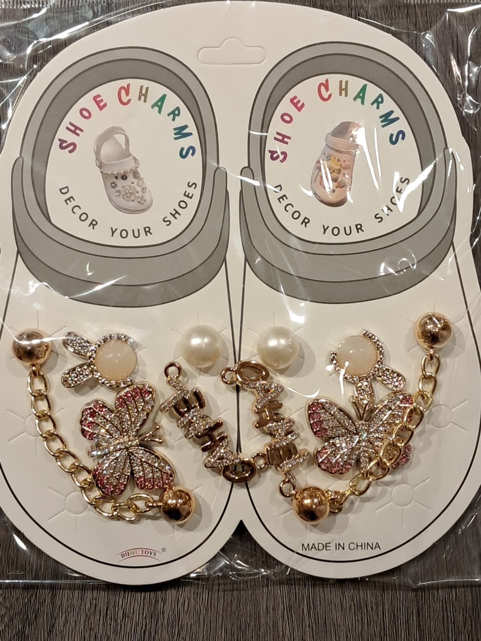 Gold Sylish Decorative Croc Charms