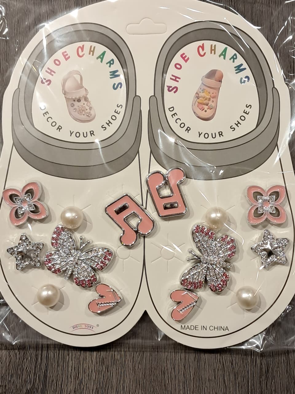 Silver Sylish Decorative Croc Charms