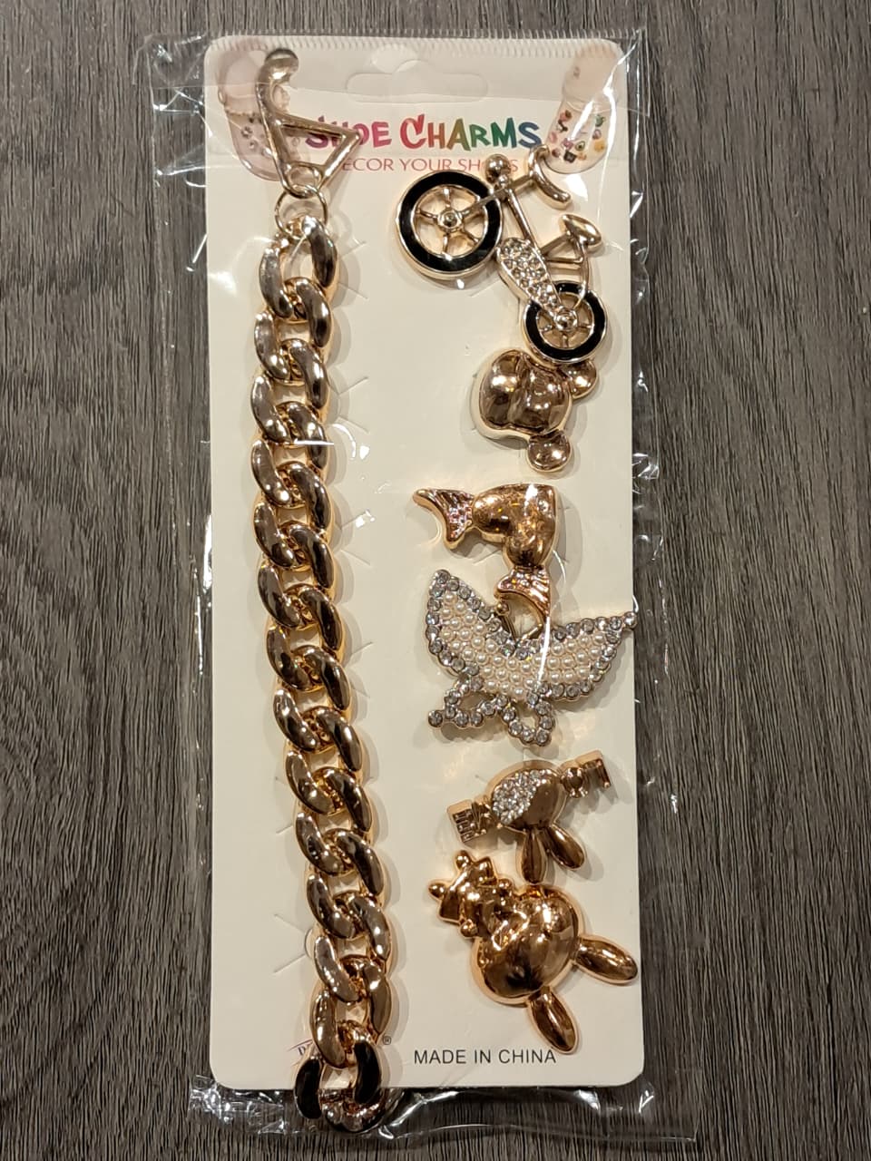 Gold Stylish Decorative Croc Charm Set (7PCS)