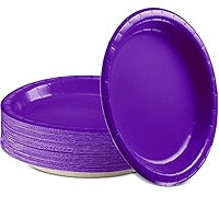 Coloured Plastic 9 inch plates