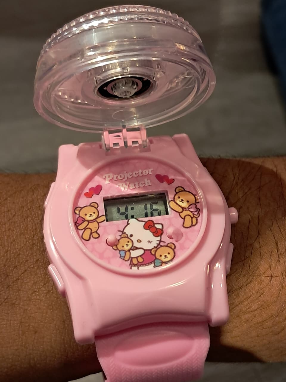 Kids Hello Kitty Rotating Flip Watch