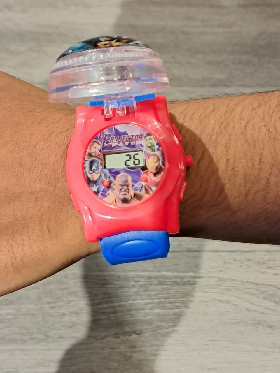 Kids Captain America Rotating Flip Watch
