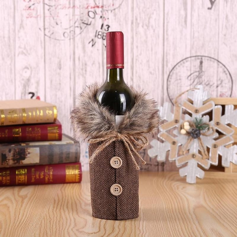 Sweater Coat Wine Bottle Holder