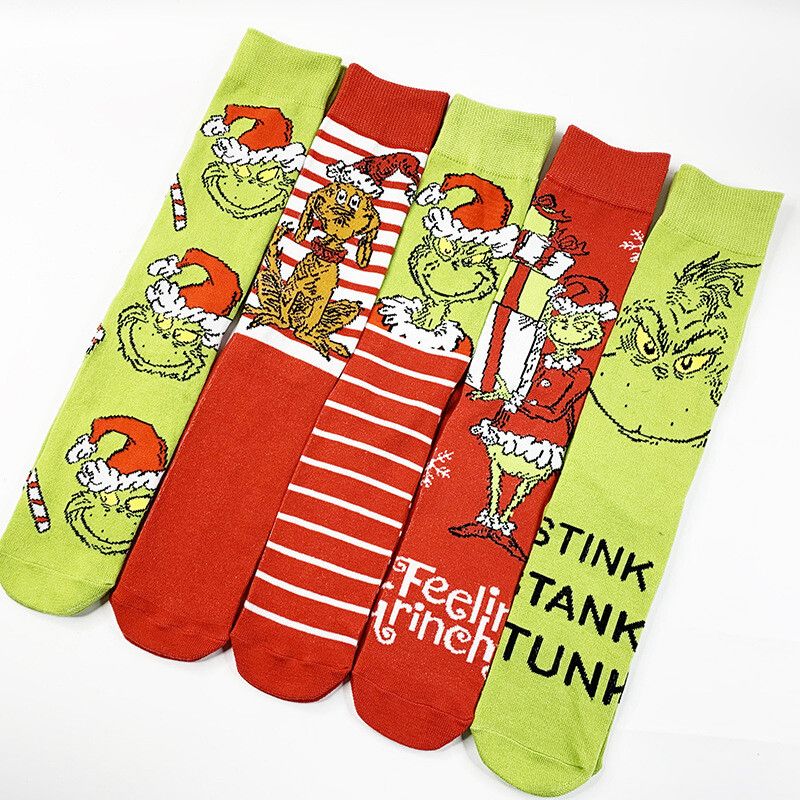 Grinch Festive Socks (1 pair)