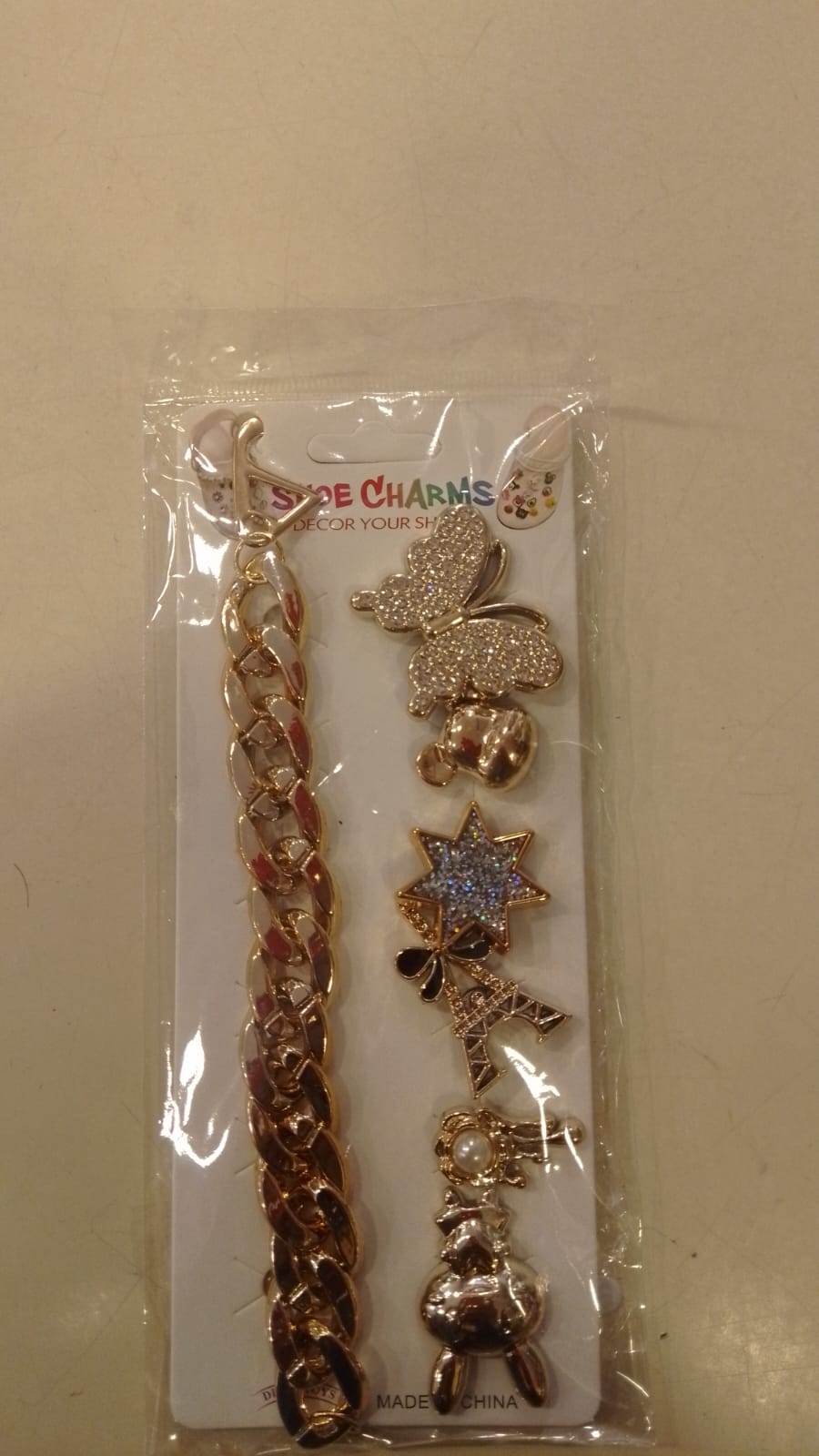 Gold Stylish Decorative Croc Charm Set (7PCS)