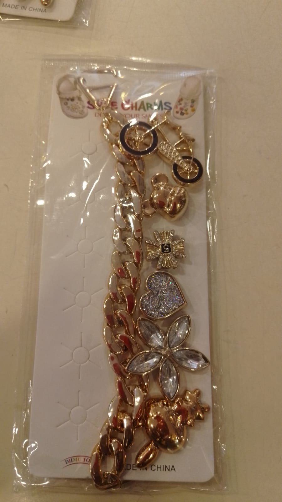 Gold Stylish Decorative Croc Charm Set (7PCS)