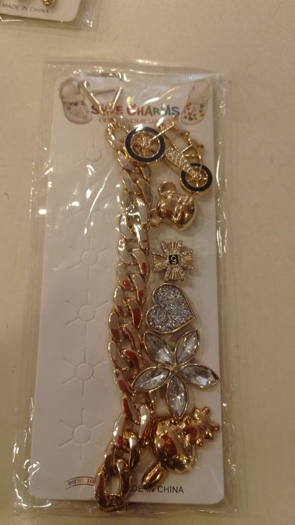 Gold Stylish Decorative Croc Charm Set (7PCS)
